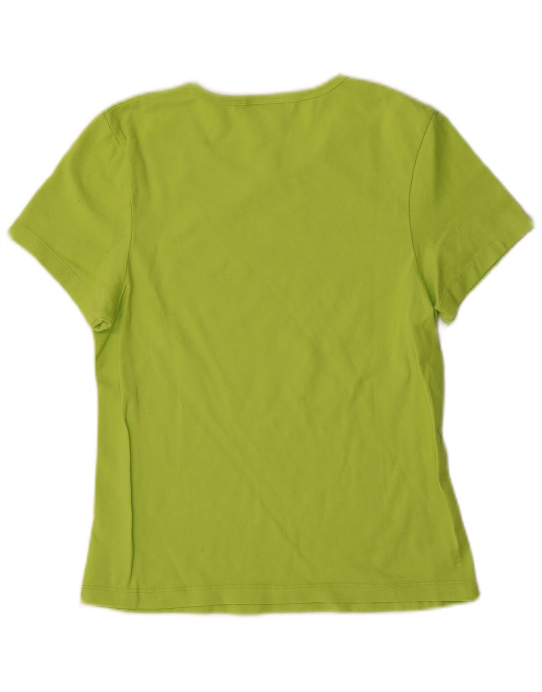 Champion Damen T-Shirt Top UK 14 Large Grün Polyester