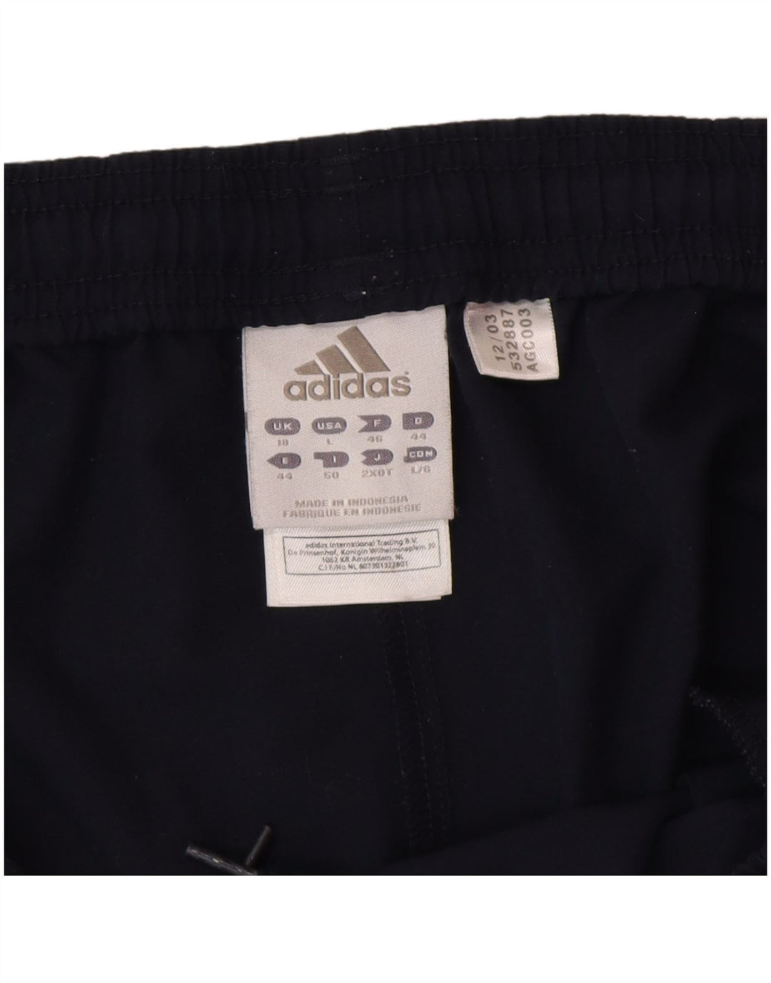 Adidas Damen Sportshorts UK 18 XL Marineblau Polyester