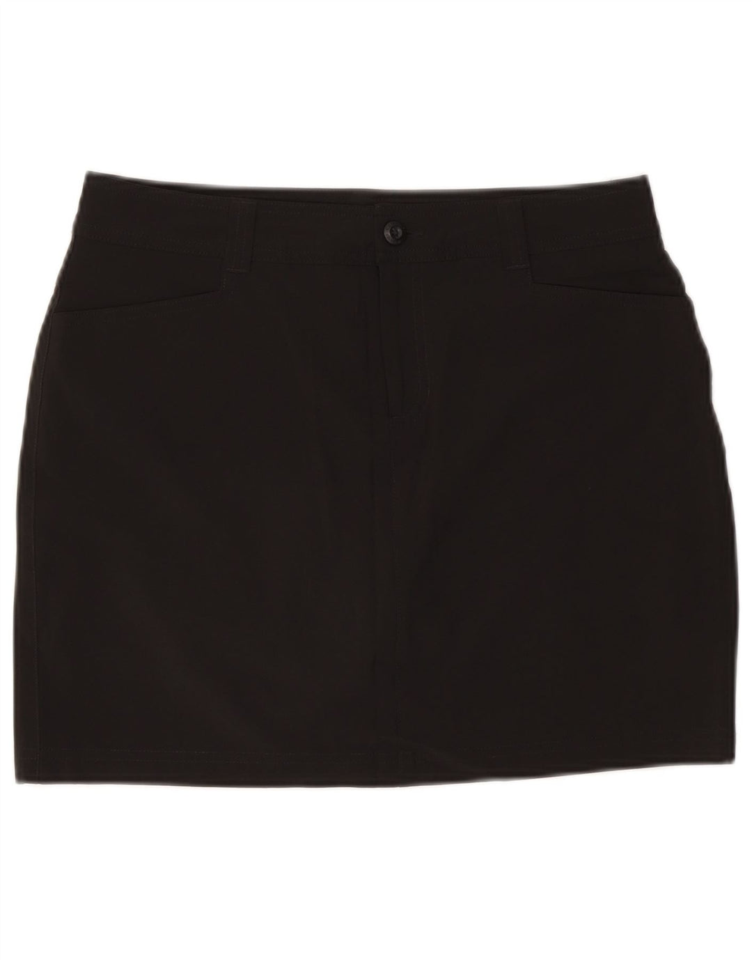 EDDIE BAUER Damen Minirock US 8 Medium W30 Schwarz Polyester