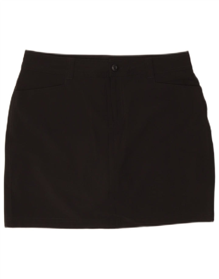 EDDIE BAUER Damen Minirock US 8 Medium W30 Schwarz Polyester
