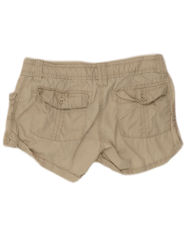 Roxy Damen Hotpants UK 8 Small W32 Beige Baumwolle