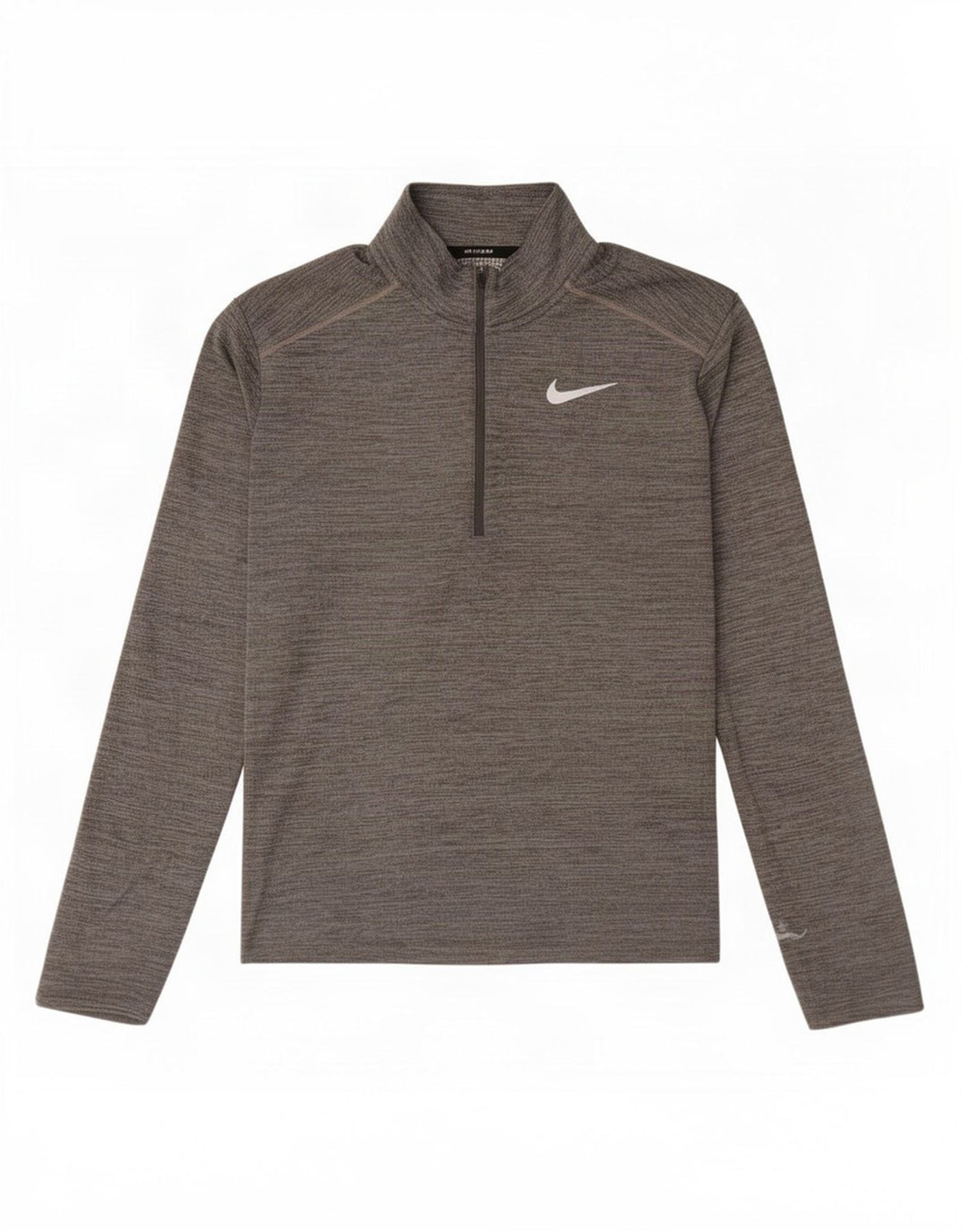 Nike Herren Dri Fit Pullover-Trainingsanzugoberteil mit Reißverschluss, Mittelgrau meliert