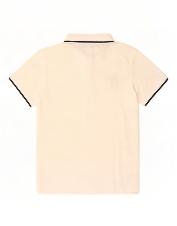Trussardi Jeans Herren-Poloshirt aus mittelweißer Baumwolle
