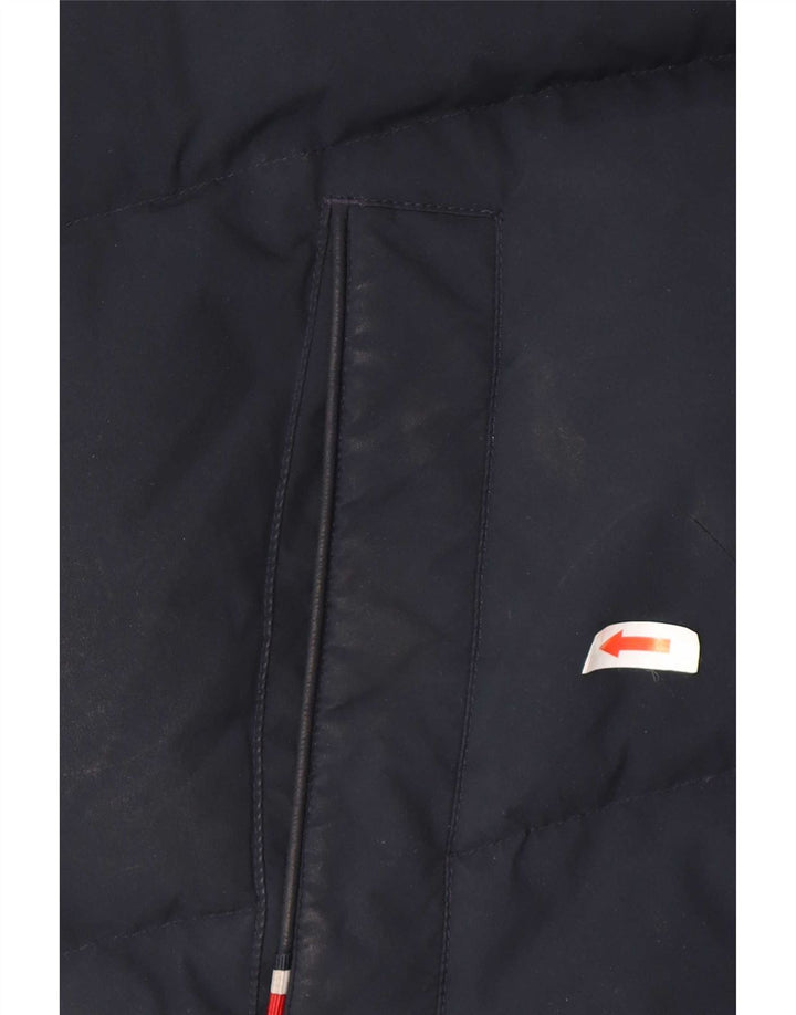 Tommy Hilfiger Herren-Jacke mit Kapuze, gepolstert, UK 38, mittelmarineblau, Polyester