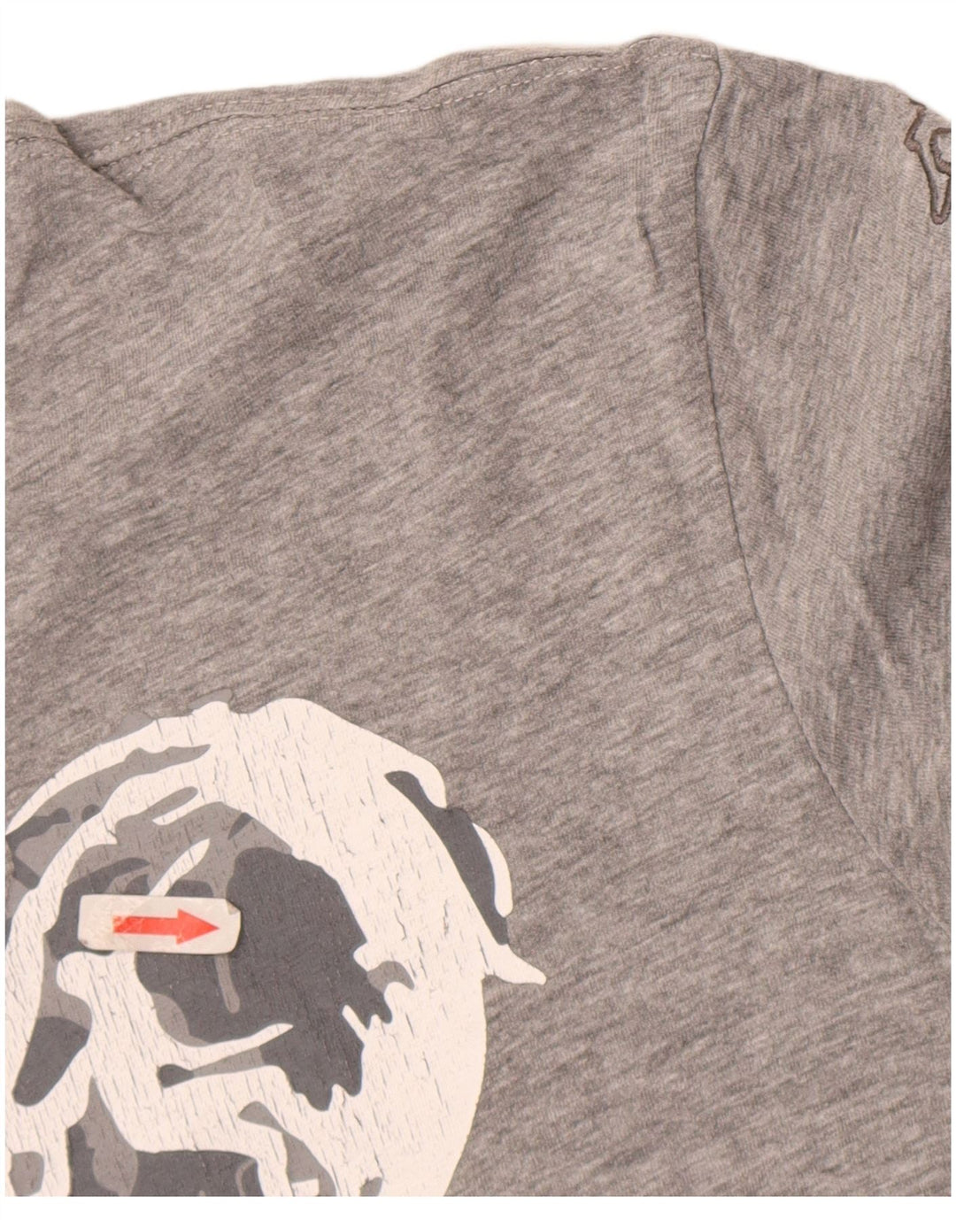 Kappa Herren Grafik T-Shirt Top Large Grau