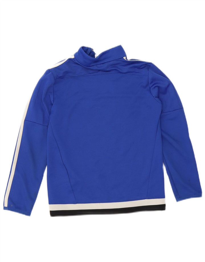 ADIDAS Boys Vauxhall Graphic Pullover Tracksuit Top 7-8 Years Blue