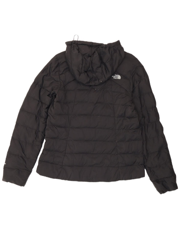 The North Face Wattierte Damenjacke mit Kapuze, UK 16, großes schwarzes Nylon