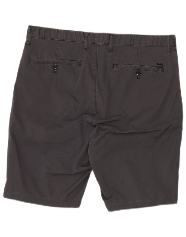 Michael Kors Herren Slim Fit Chino Shorts W30 Mittelgraue Baumwolle