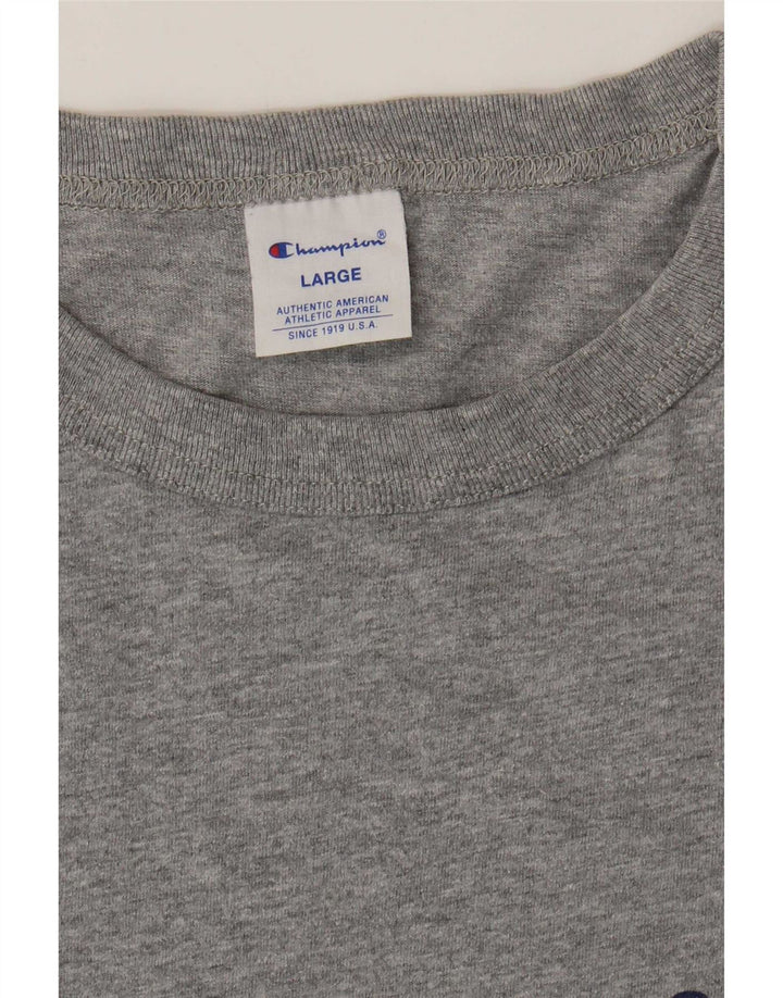 Champion Herren-T-Shirt mit Grafik, groß, grau gefleckt