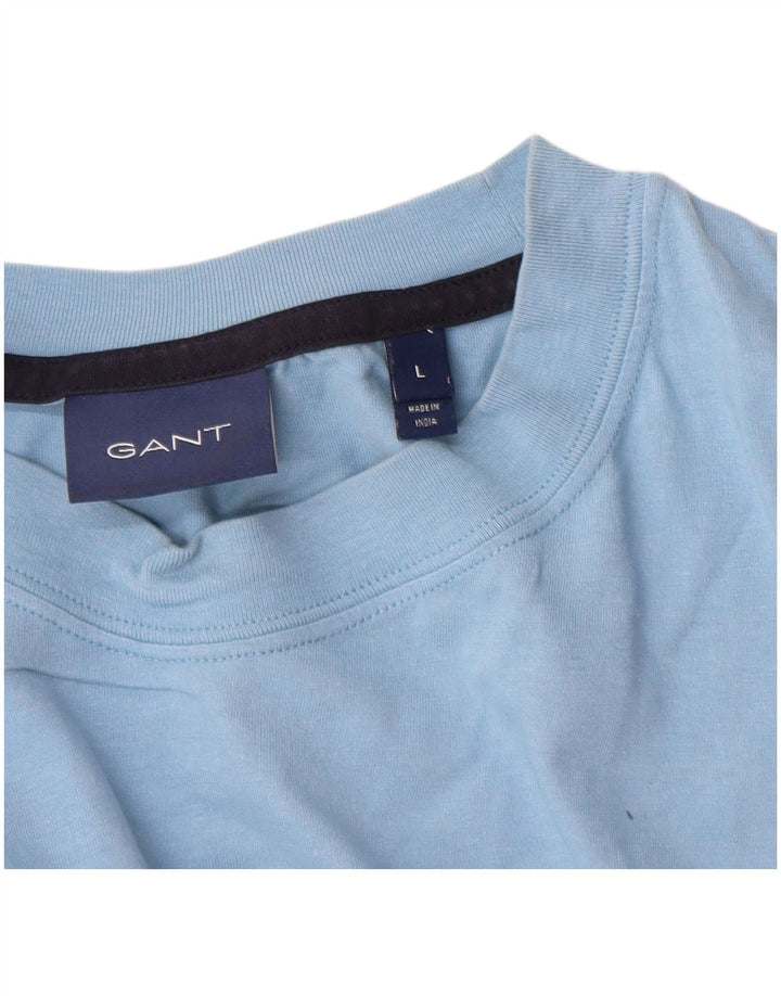 Gant Herren T-Shirt mit Grafik, Größe L, Blau