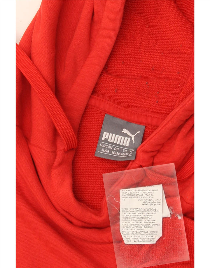 Puma Herren Kapuzenpullover XL, rote Baumwolle