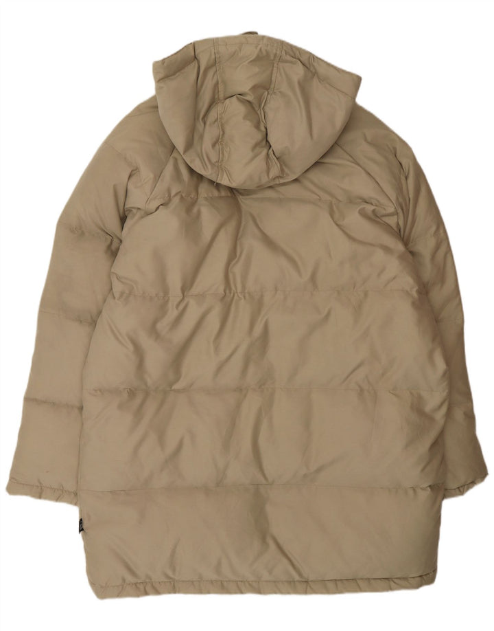 Sergio Tacchini Herren-Mantel mit Kapuze, gepolstert, Größe 40, Beige, Polyester