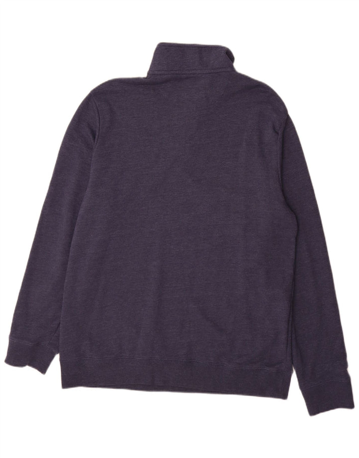 Chaps Herren-Sweatshirt mit Reißverschluss, XL, Marineblau, Baumwolle