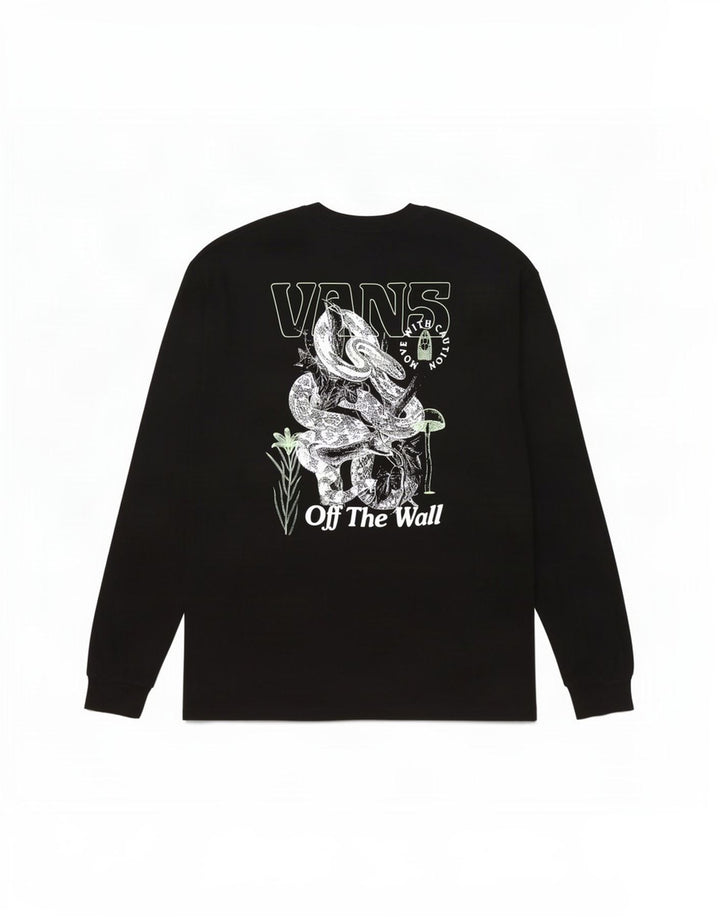 Vans Herren Classic Fit Graphic Top Langarm 2XL Schwarz Baumwolle