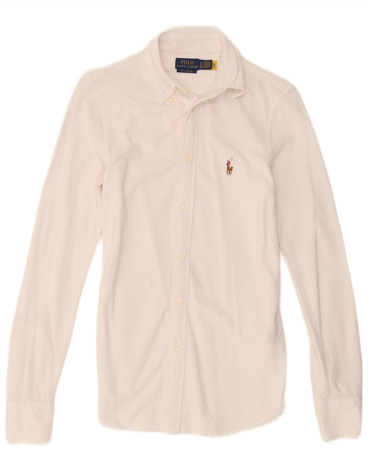 Polo Ralph Lauren Herren-Hemd, Größe S, weiße Baumwolle