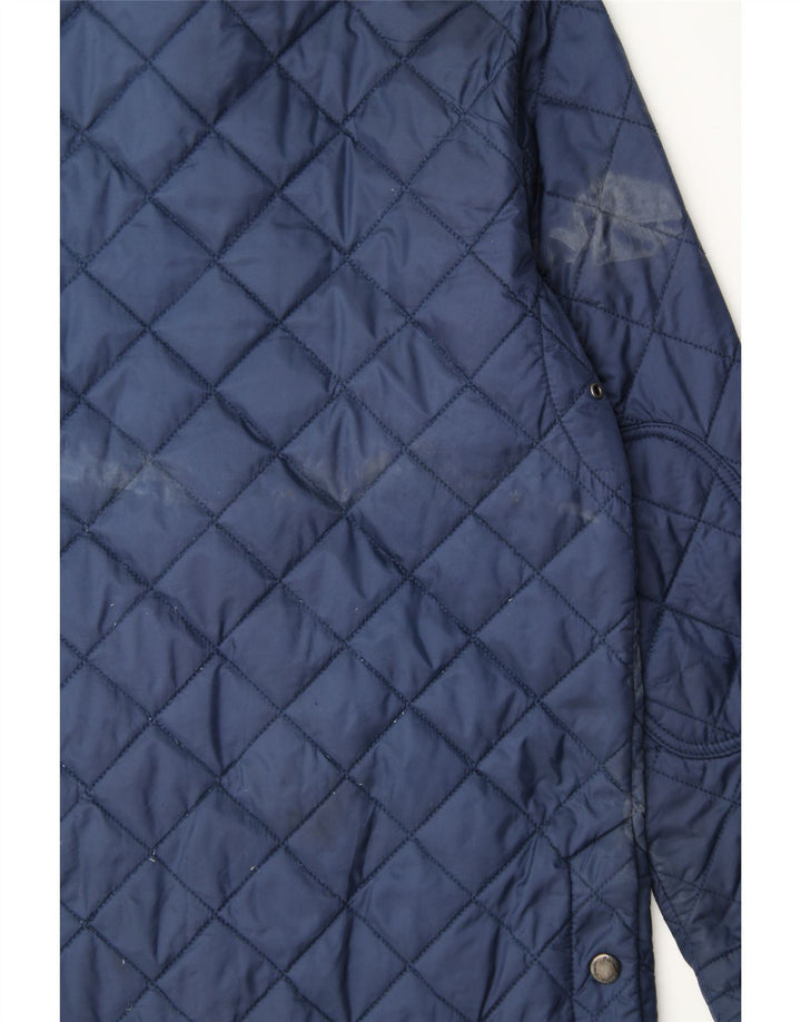 BODEN Mens Quilted Jacket UK 36 Small Navy Blue Cotton Vintage Boden and Second-Hand Boden from Messina Hembry 