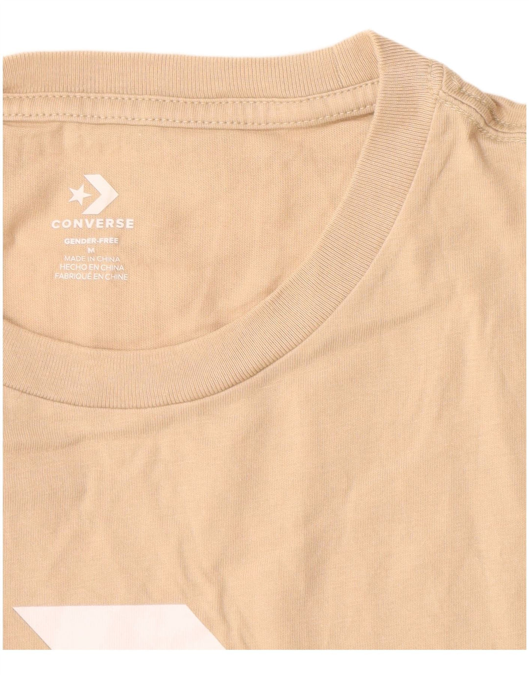 Converse Herren-T-Shirt mit Grafik, mittelbeige Baumwolle