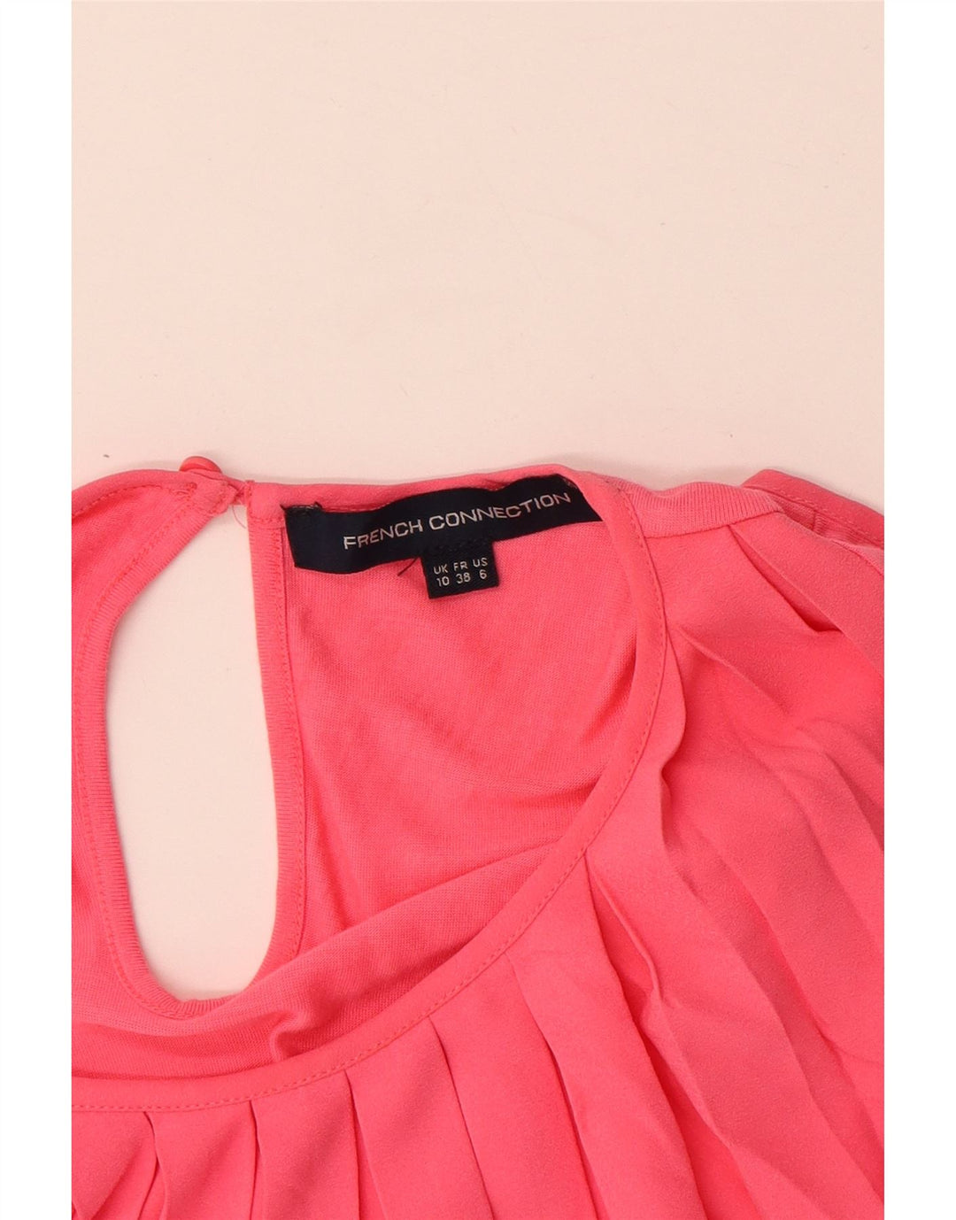 French Connection Ärmelloses Etuikleid für Damen, UK 10, Größe S, Rosa, Viskose