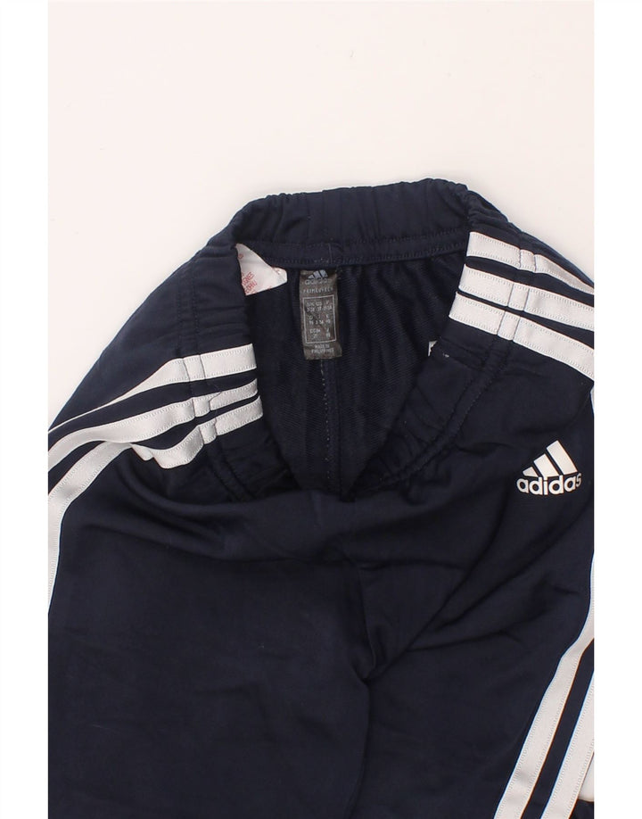 ADIDAS Boys Tracksuit Trousers 2-3 Years  Navy Blue Polyester Vintage Adidas and Second-Hand Adidas from Messina Hembry 