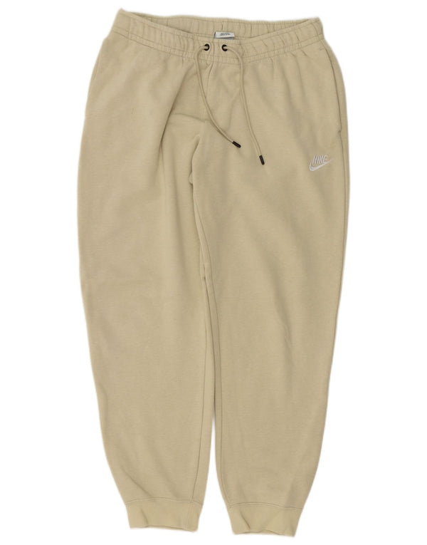 Nike Damen Trainingshose Jogger UK 12 Mittelbeige Baumwolle