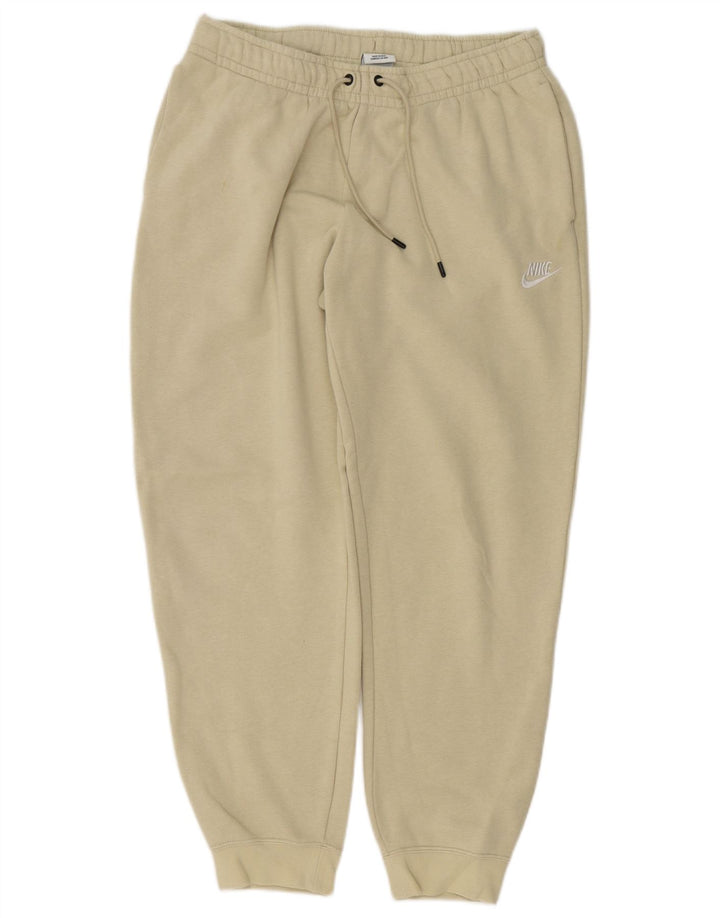 Nike Damen Trainingshose Jogger UK 12 Mittelbeige Baumwolle