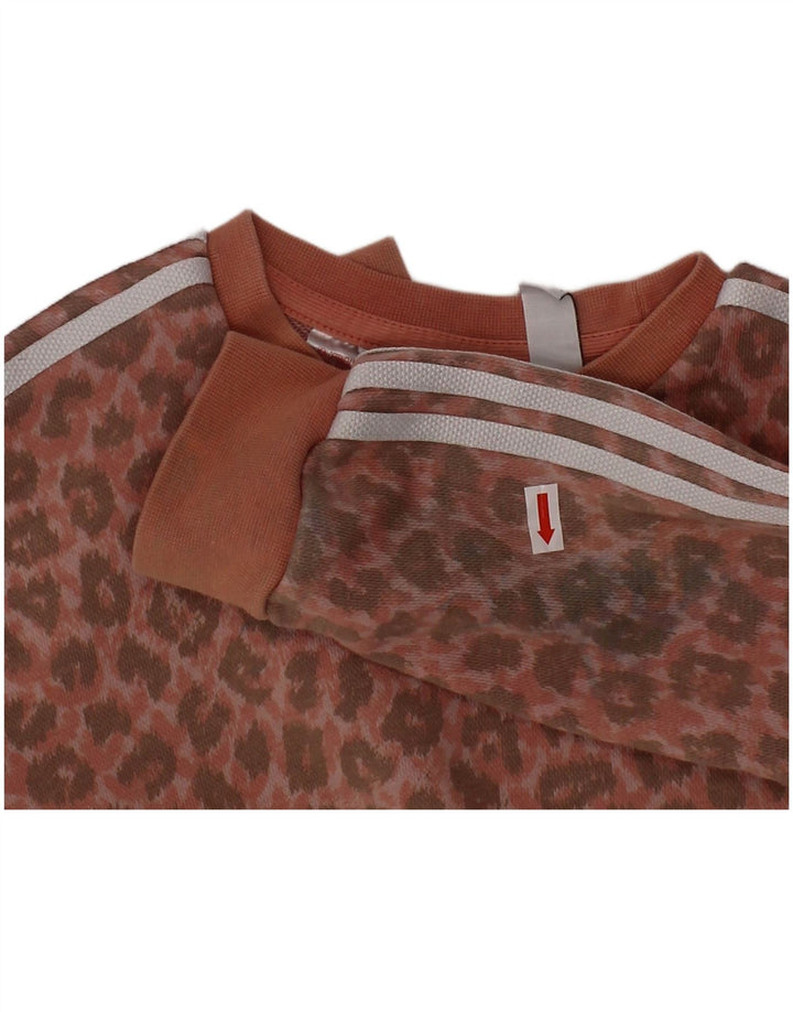 Kompletter Trainingsanzug für Babys von ADIDAS, 18–24 Monate, Rosa, Baumwolle mit Tiermuster