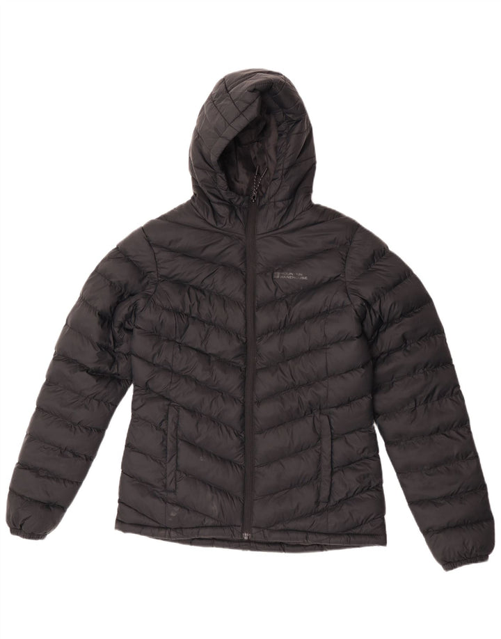 Mountain Warehouse Wattierte Damenjacke mit Kapuze, UK 6, XS, Schwarz, Polyester