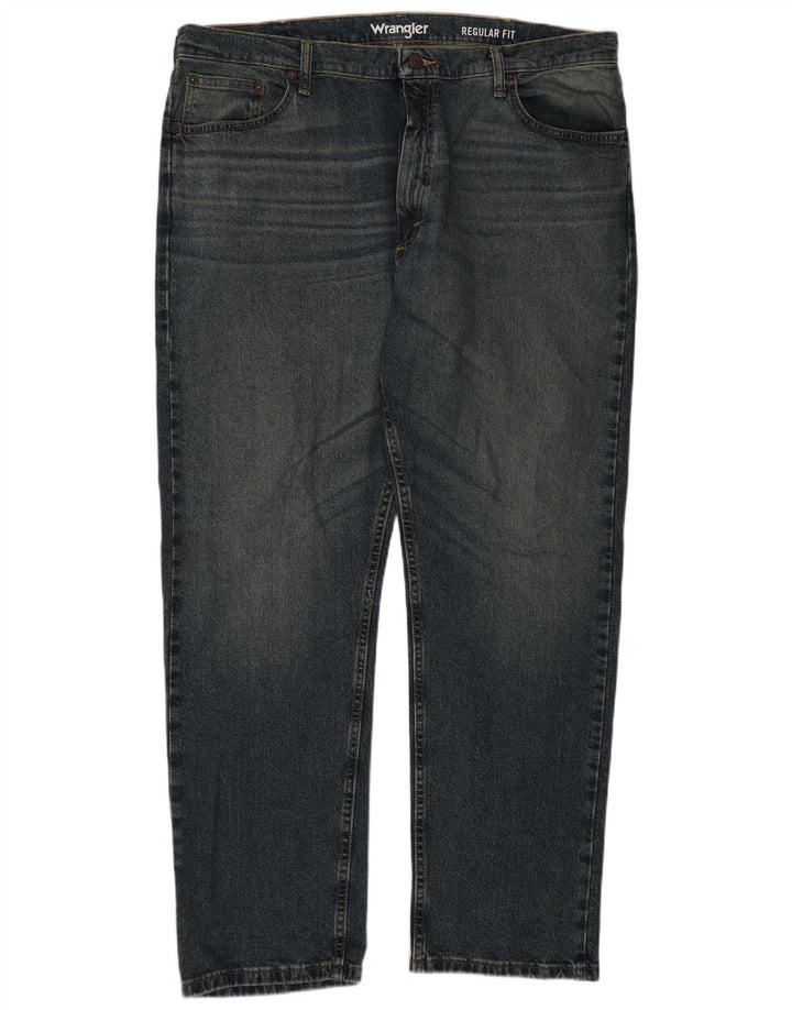 Wrangler Herren-Jeans mit normaler Passform, gerade Passform, Breite 40, Länge 30, Blau, Baumwolle
