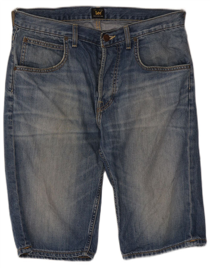 Lee Herren Jeansshorts W31 mittelblaue Baumwolle