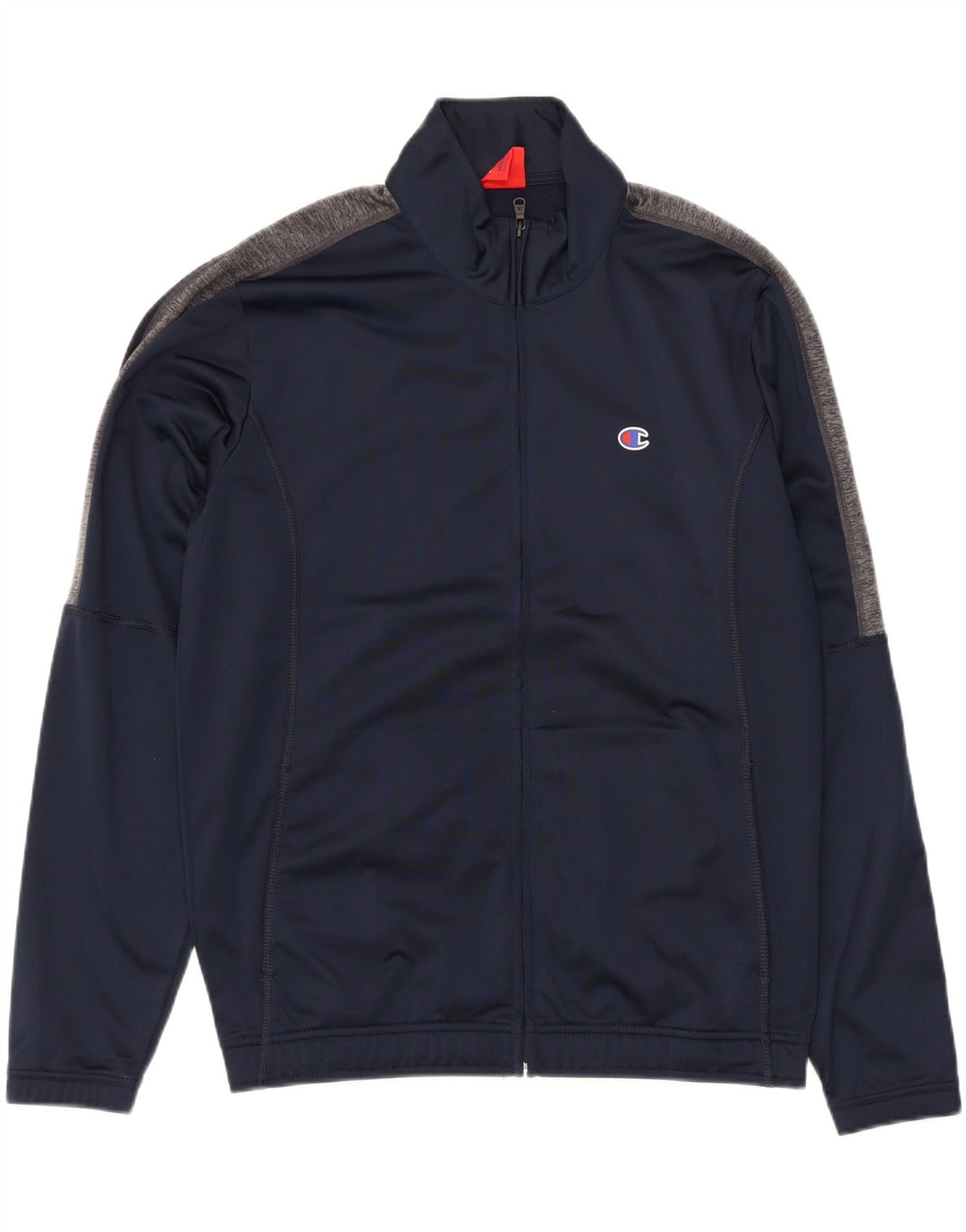 Champion Herren-Trainingsanzug-Oberteil, Mittelgroßes marineblaues Farbblock-Polyester