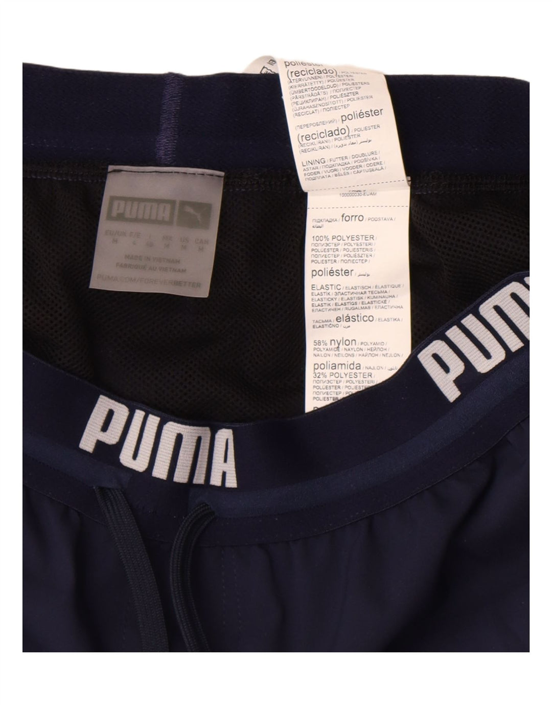 Puma Herren Graphic Sport Shorts Medium Marineblau Polyester
