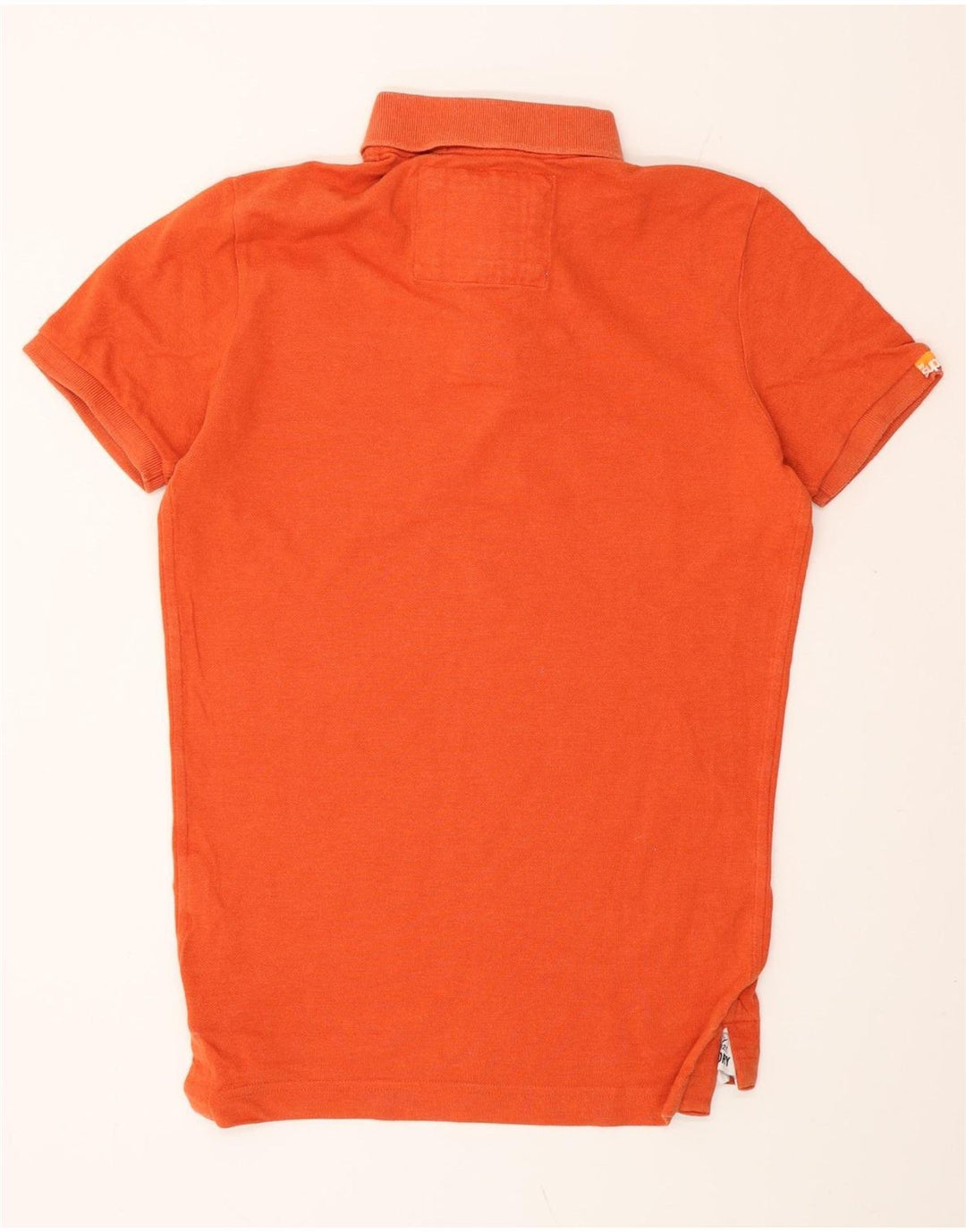 SUPERDRY Herren-Poloshirt aus mitteloranger Baumwolle
