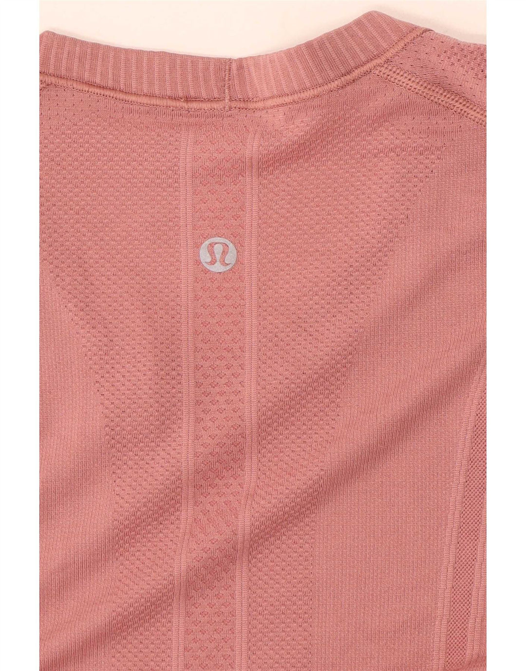 Lululemon Damen Top Langarm UK 12 Mittelrosa