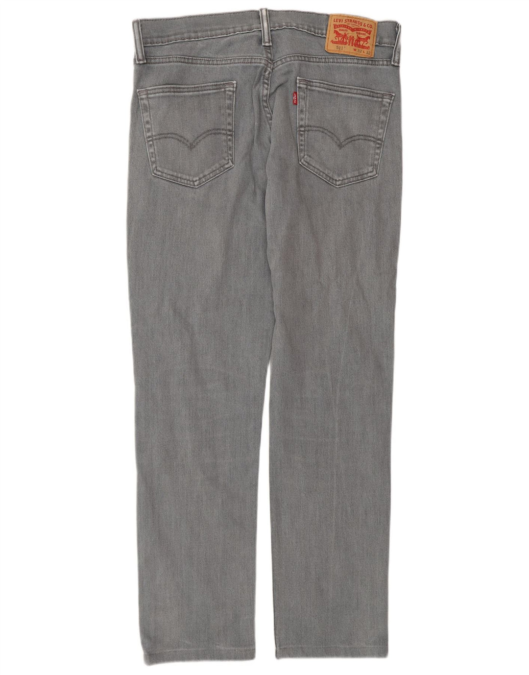 LEVI'S Herren 511 Slim Jeans W32 L32 Graue Baumwolle