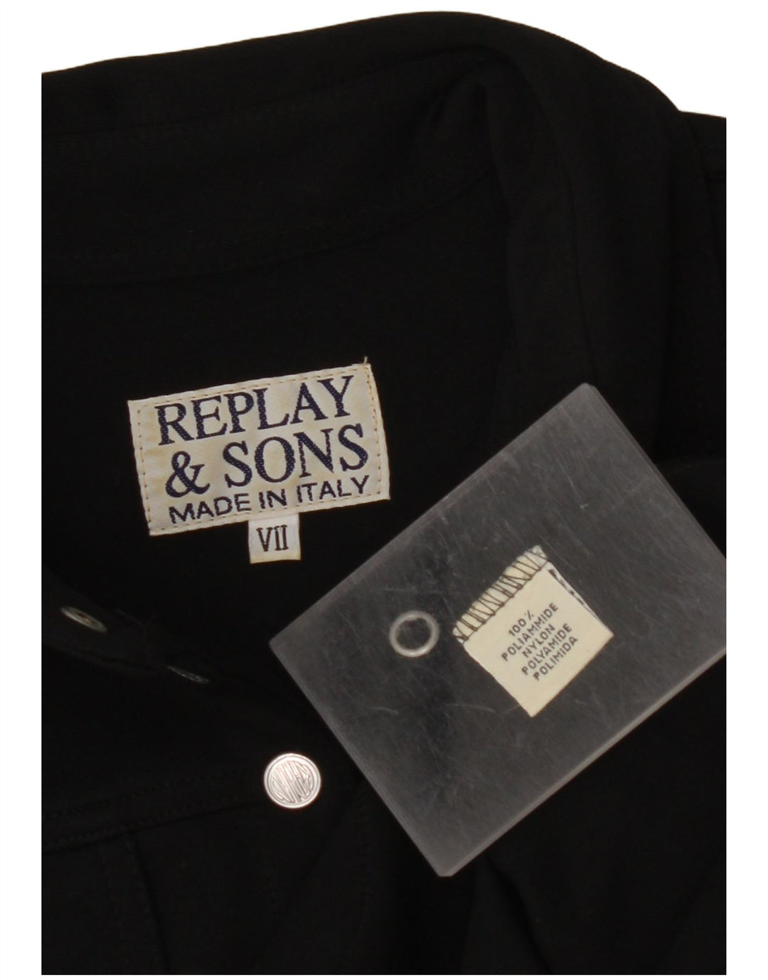 REPLAY AND SONS Pullover-Shirt für Mädchen, 13–14 Jahre, schwarzes Polyamid