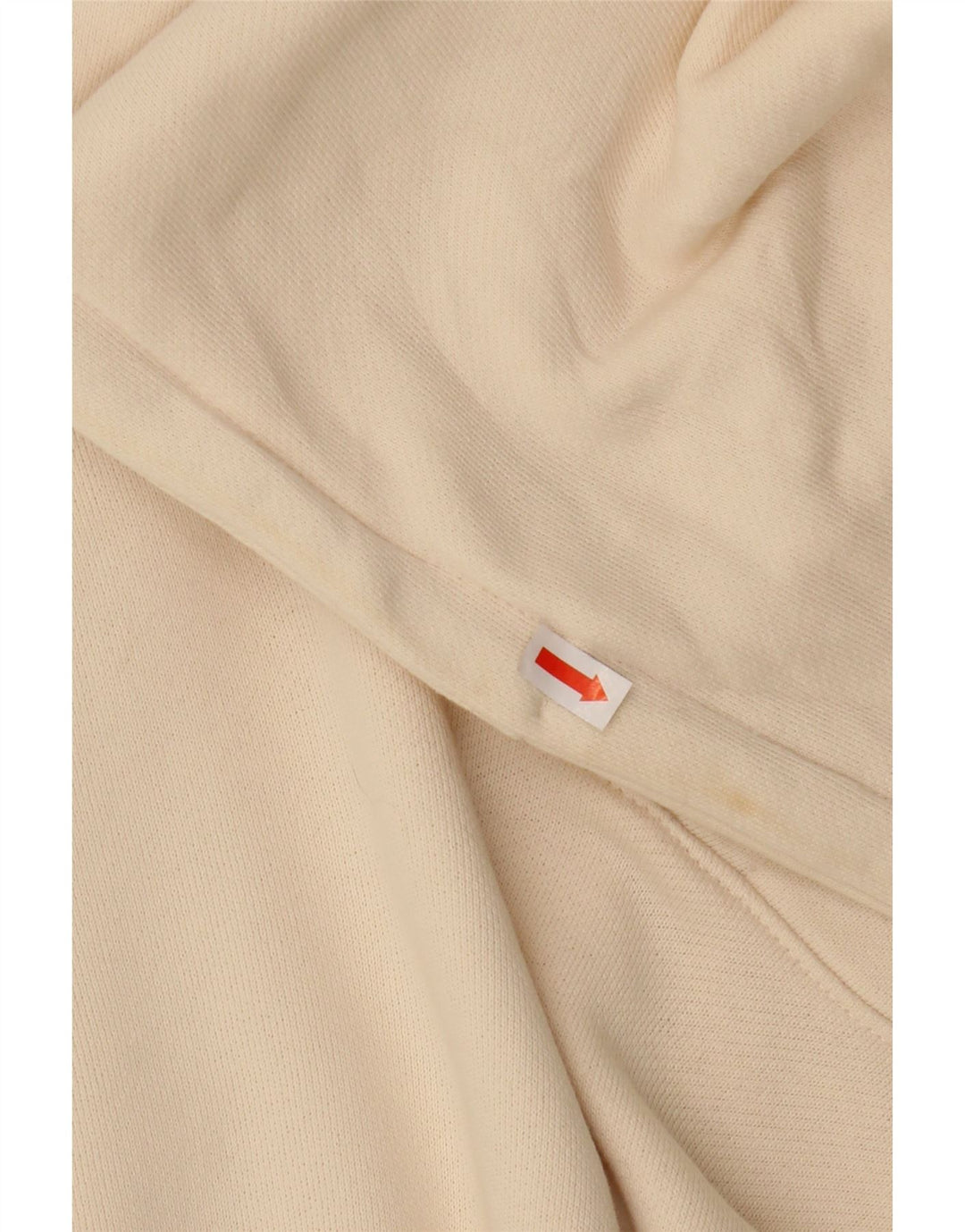 REEBOK Damen Übergroßer Kapuzenpullover UK 16 Large Off White Cotton