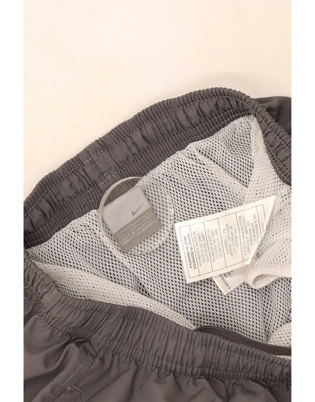 Nike Herren-Sportshorts, großes graues Polyester