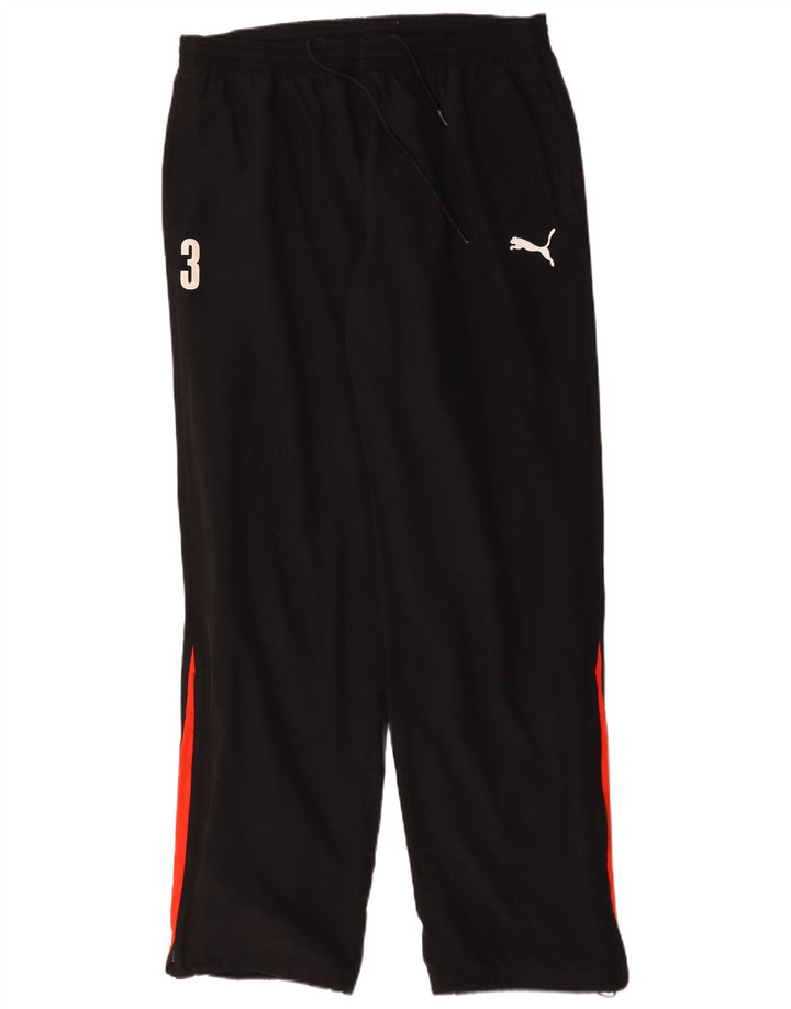 Puma Herren-Trainingshose, groß, aus schwarzem Polyester