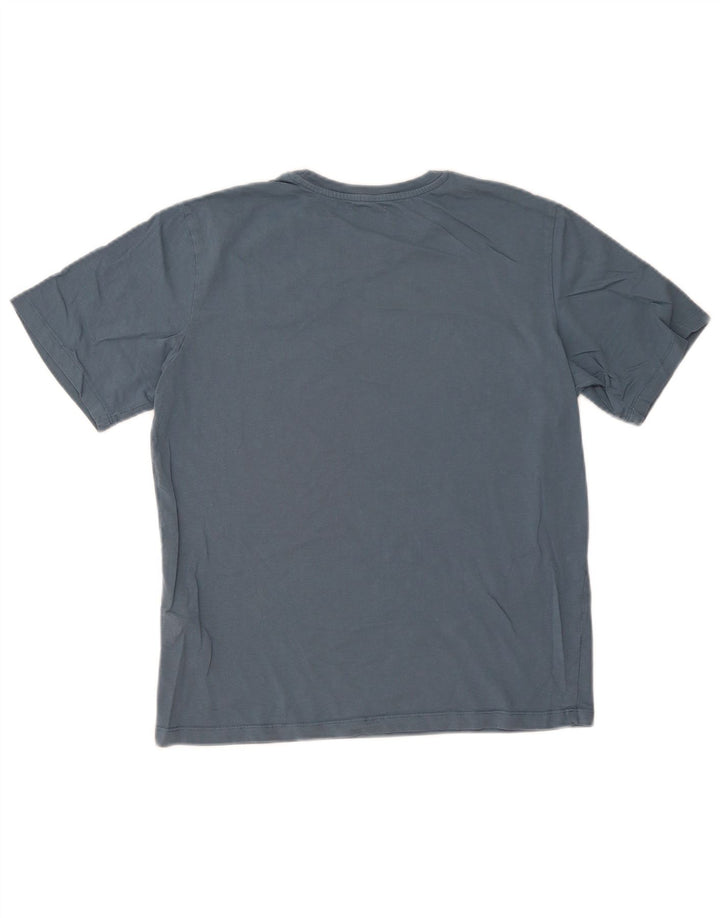 Jack & Jones Herren T-Shirt-Oberteil aus mittelblauer Baumwolle