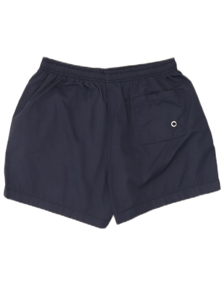 Vintage Herren Badeshorts Medium Marineblau Polyester