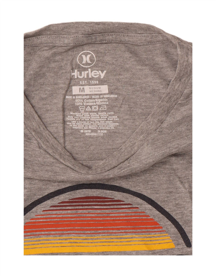 Hurley Herren-T-Shirt mit Grafik, mittelgraue Baumwolle