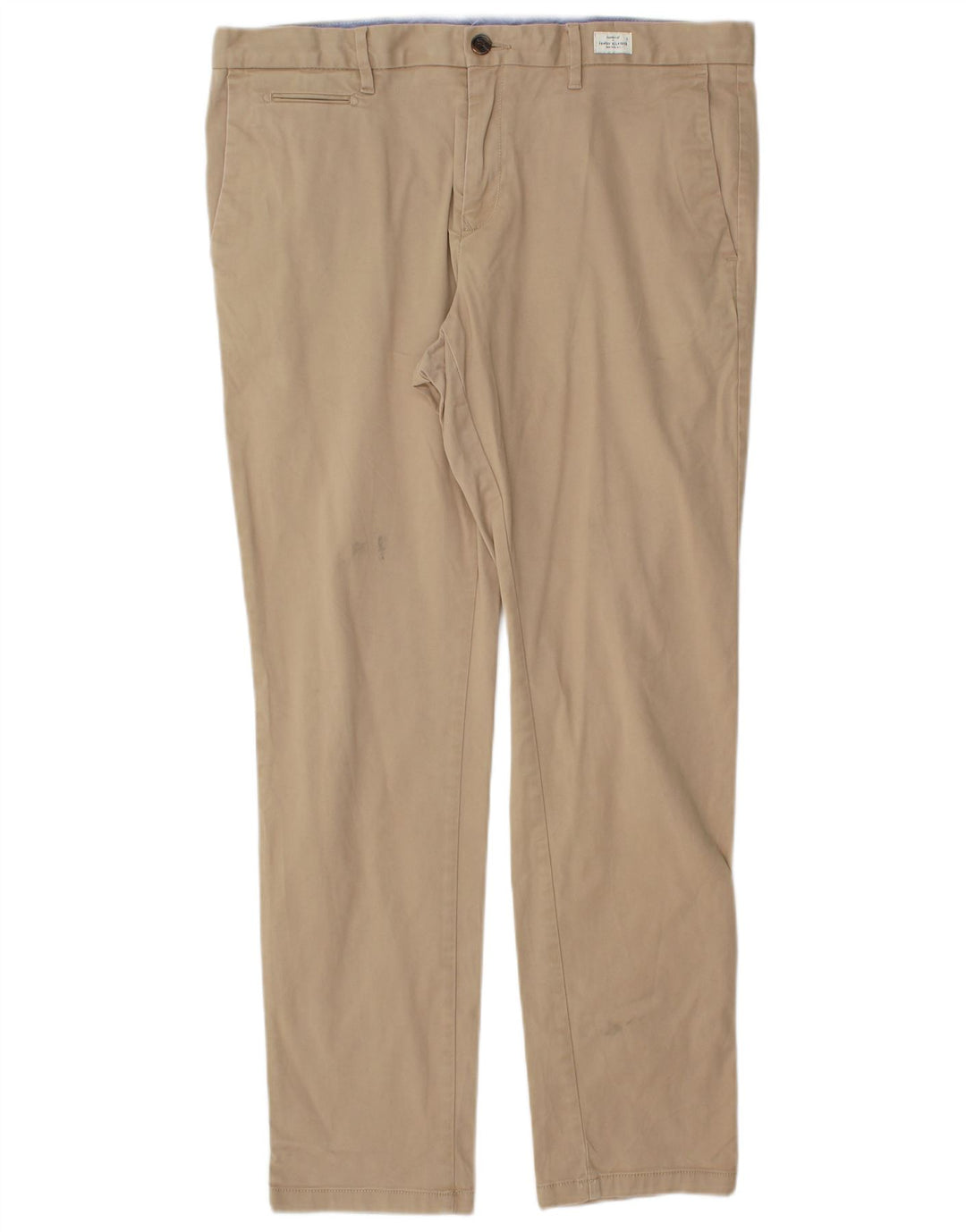 TOMMY HILFIGER Herren Slim Chinohose W36 L32 Beige Baumwolle