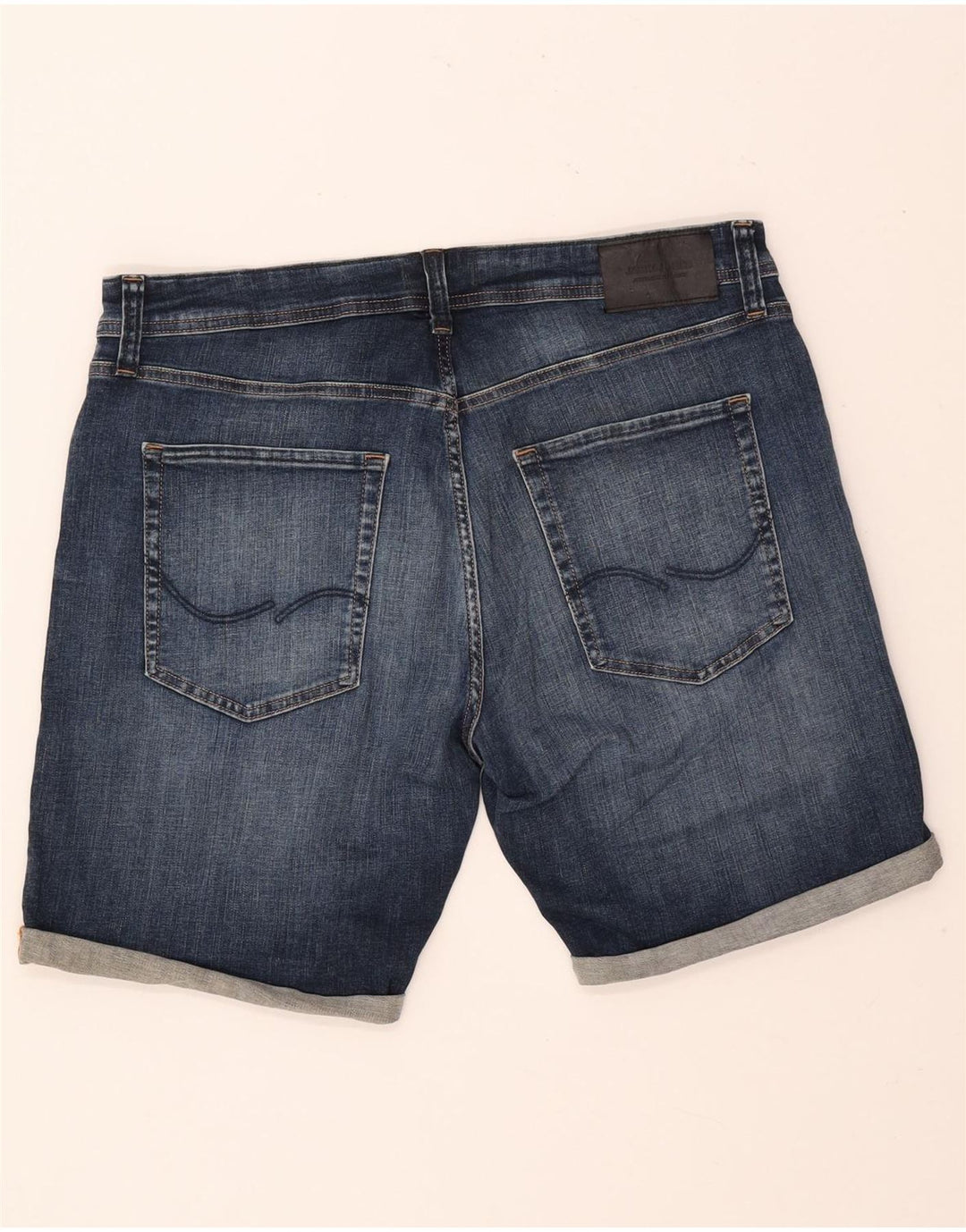 JACK & JONES Herren Jeansshorts 2XL W42 Blaue Baumwolle