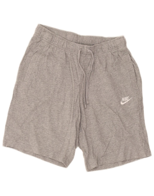 Nike Herren-Sportshorts, klein, grau gefleckte Baumwolle