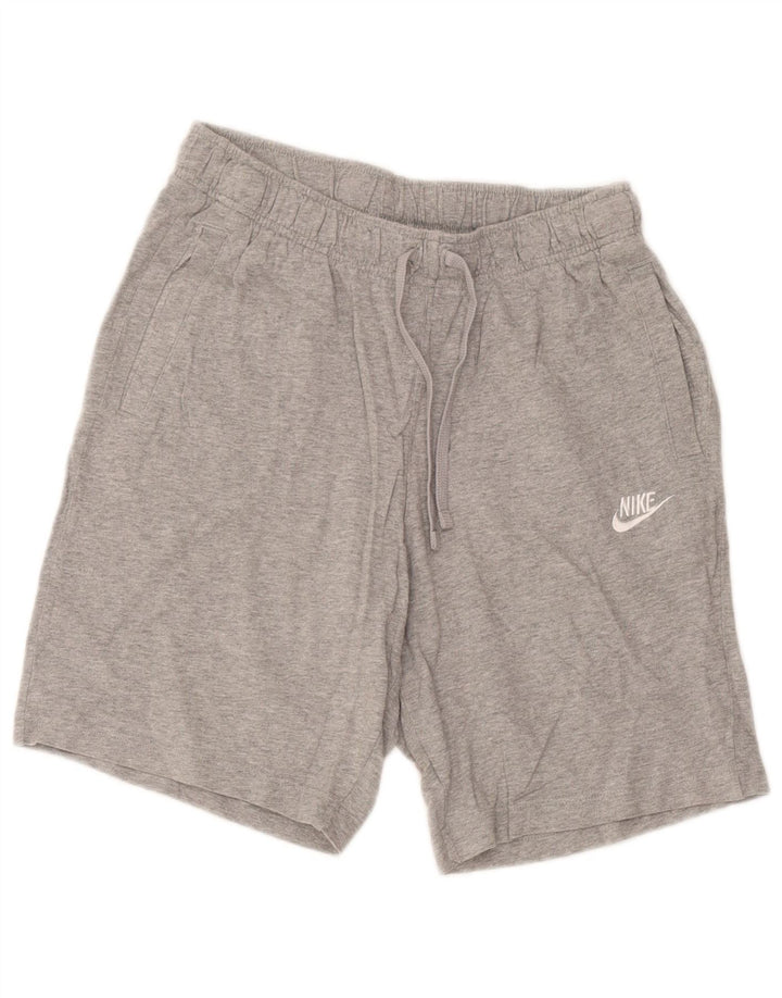 Nike Herren-Sportshorts, klein, grau gefleckte Baumwolle