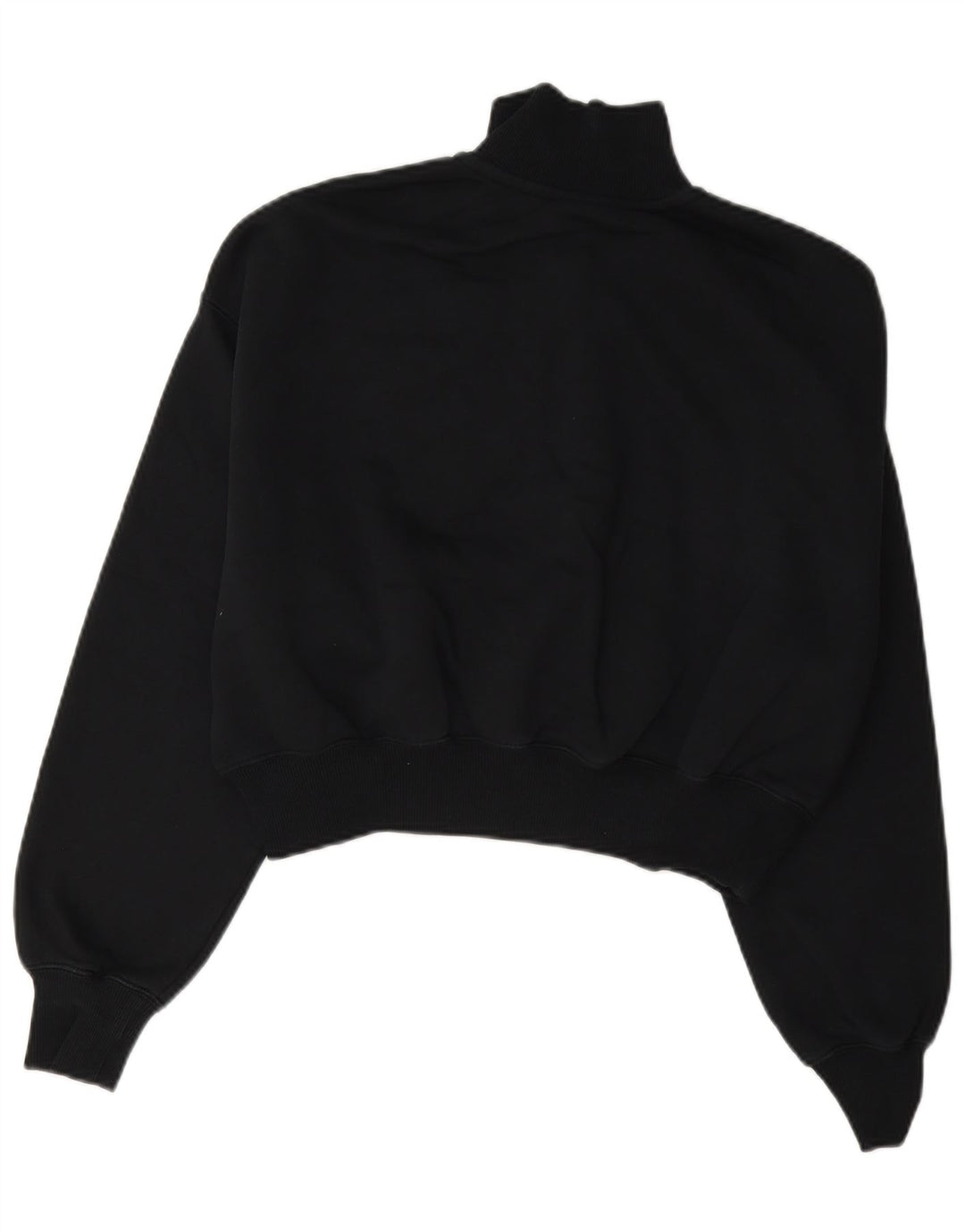 Nike Damen-Sweatshirt mit übergroßem Crop-Ausschnitt und Reißverschluss, Gr. 10, Größe S, Schwarz
