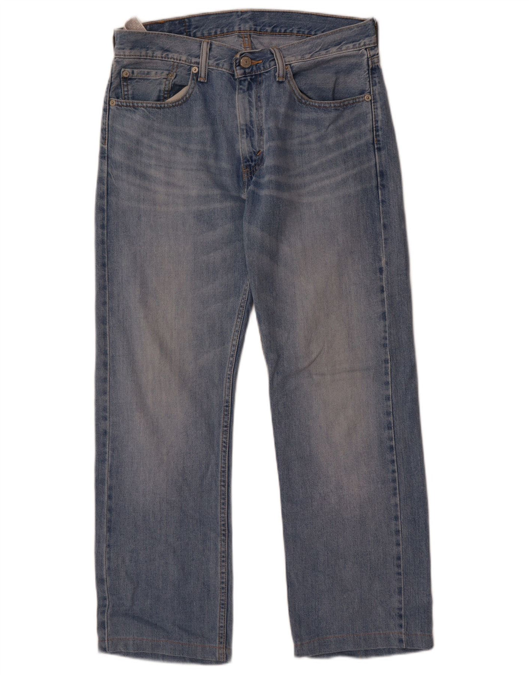 Levi's Herren 505 Straight Jeans W30 L27 Blaue Baumwolle