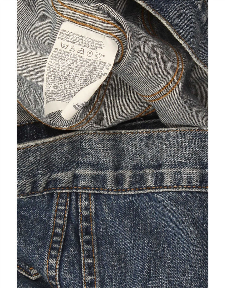 Levi's Damen Jeansjacke UK 14 Large Blaue Baumwolle