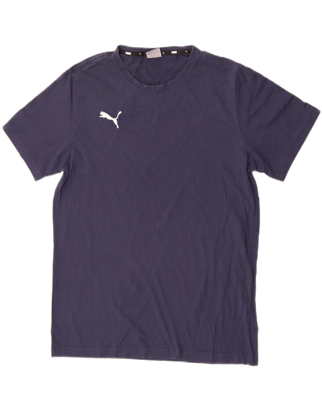 Puma Herren T-Shirt Top Large Marineblau Baumwolle