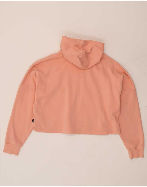 Puma Mädchen Crop Graphic Hoodie Pullover 13–14 Jahre Rosa Baumwolle